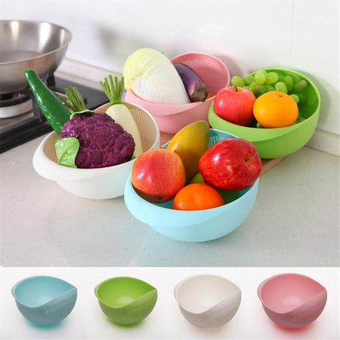 Multi-Functional Bowl with Integrated Colander
