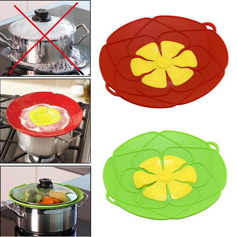 Silicone Lid Spill Stopper Cover Vegetables Steamer
